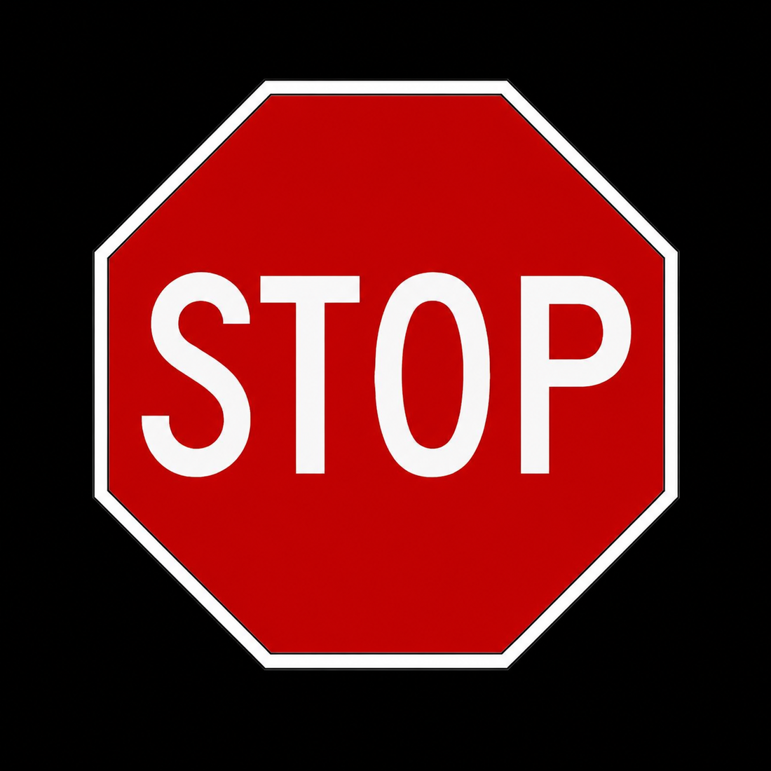 R1 STOP sign used for practical road sign compliance verification
