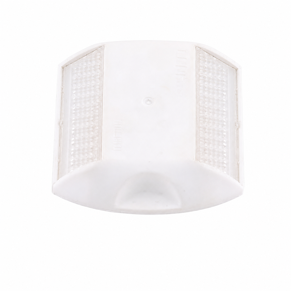C80 raised pavement marker road stud in white on white background