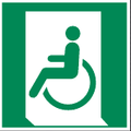 E026 Emergency Exit for People Unable to Walk – Left