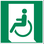 E026 Emergency Exit for People Unable to Walk – Left