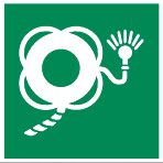 E043 Lifebuoy with Line and Light