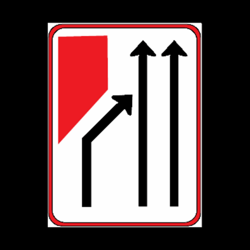 GS103 – Added Lane Right Guidance Sign