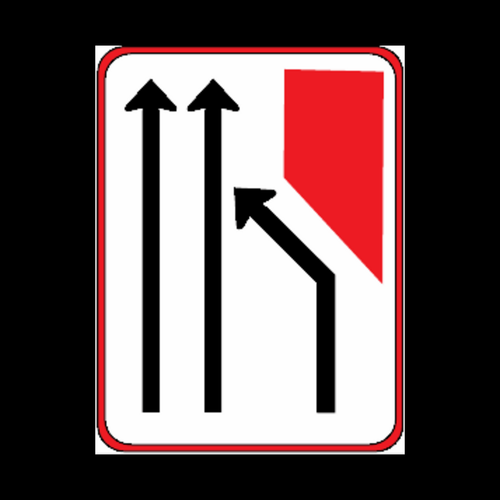 GS104 – Added Lane Left Guidance Sign