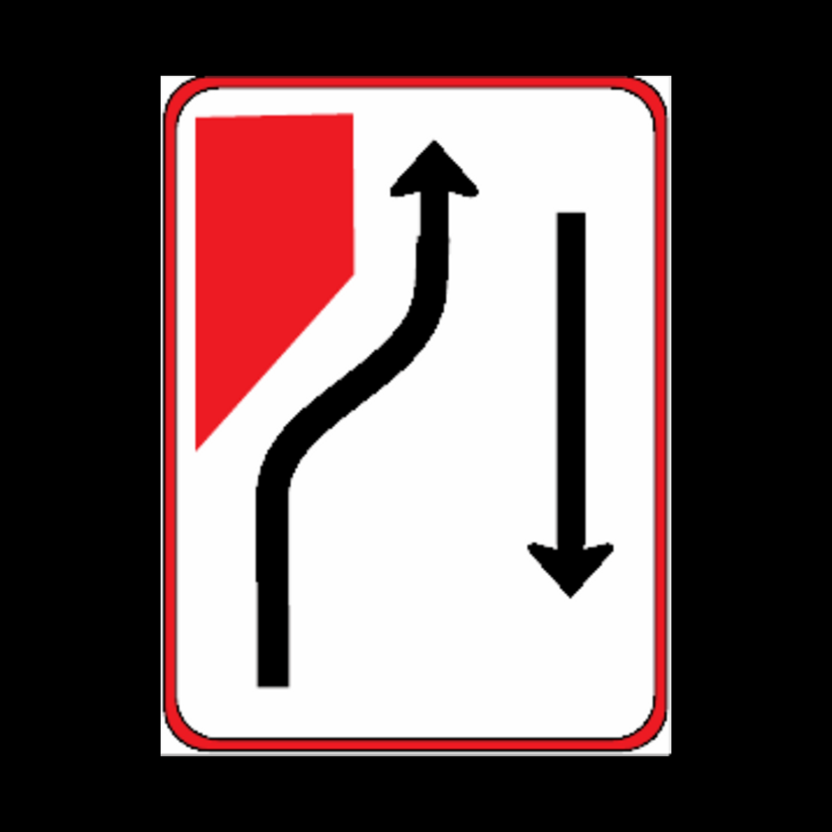 GS123 – Traffic Lane Configuration Guidance Sign