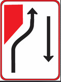 GS123 Traffic Lane Configuration Guidance Sign