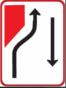 GS123 Traffic Lane Configuration Guidance Sign