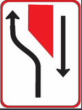 GS124 Traffic Lane Configuration Guidance Sign