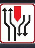 GS145 Traffic Lane Configuration Guidance Sign