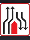 GS146 Traffic Lane Configuration Guidance Sign