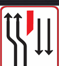 GS147 Traffic Lane Configuration Guidance Sign