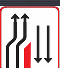 GS148 Traffic Lane Configuration Guidance Sign