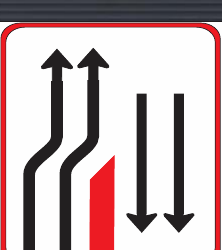 GS148 Traffic Lane Configuration Guidance Sign