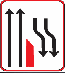 GS150 Traffic Lane Configuration Guidance Sign