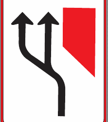 GS151 Traffic Lane Configuration Guidance Sign