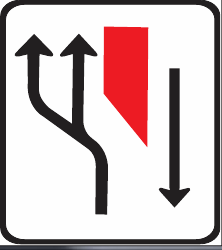 GS152 Traffic Lane Configuration Guidance Sign