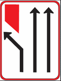 GS155 Traffic Lane Configuration Guidance Sign