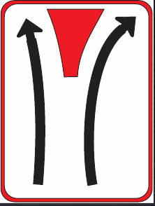 GS157 Traffic Lane Configuration Guidance Sign