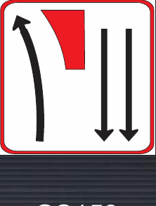 GS158 Traffic Lane Configuration Guidance Sign