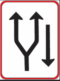 GS201 Traffic Lane Direction Guidance Sign