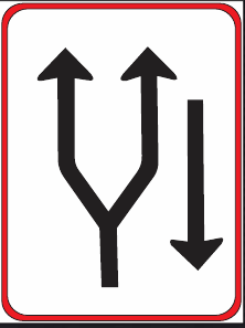 GS201 Traffic Lane Direction Guidance Sign