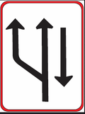 GS202 Traffic Lane Direction Guidance Sign