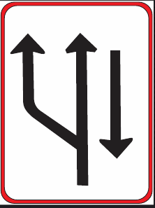 GS202 Traffic Lane Direction Guidance Sign