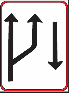 GS203 Traffic Lane Direction Guidance Sign