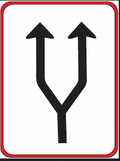 GS204 Traffic Lane Direction Guidance Sign