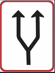 GS204 Traffic Lane Direction Guidance Sign