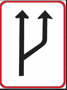 GS206 Traffic Lane Direction Guidance Sign