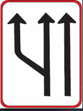 GS207 Traffic Lane Direction Guidance Sign