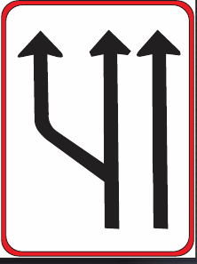 GS207 Traffic Lane Direction Guidance Sign