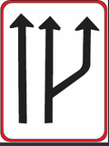 GS208 Traffic Lane Direction Guidance Sign
