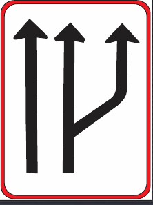 GS208 Traffic Lane Direction Guidance Sign