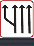 GS209 Traffic Lane Direction Guidance Sign