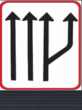 GS210 Traffic Lane Direction Guidance Sign