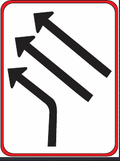 GS214 Traffic Lane Direction Guidance Sign