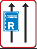 GS307 Traffic Lane Regulatory Guidance Sign