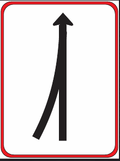 GS401 Traffic Lane Transition Guidance Sign