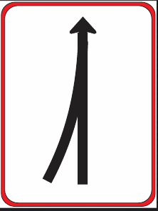 GS401 Traffic Lane Transition Guidance Sign