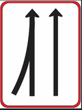 GS402 Traffic Lane Transition Guidance Sign