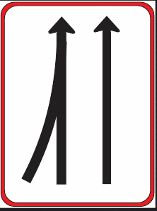GS402 Traffic Lane Transition Guidance Sign