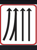 GS403 Traffic Lane Transition Guidance Sign