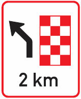 GS501 Route Marker Guidance Sign – 2 km