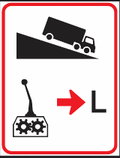 GS505 Heavy Vehicle Gear Selection Guidance Sign