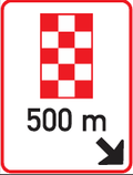 GS601 Route Marker Guidance Sign – 500 m