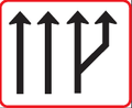 GS6210 Lane Arrangement Guidance Sign