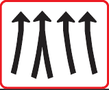 GS6406 Lane Transition Guidance Sign