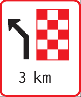GS6501 Route Marker Guidance Sign – 3 km