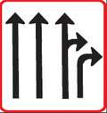 GS814 Lane Direction Guidance Sign
